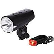 2222 LED Bicycle Lights Bicycle Lights Front and Rear 20/10 Lux Switchable Black 2222 LED Bicycle Lights Bicycle Lights Front and Rear 20/10 Lux Switchable Black